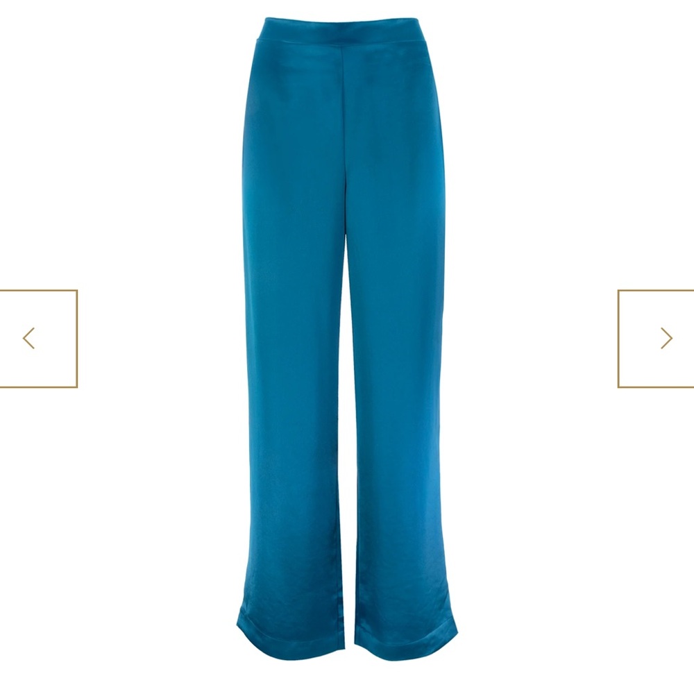 Fluid Bias Cut Satin Pant